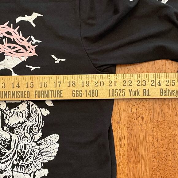 Sackrifices Heaven Calling Enter The Gates Graphic Long Sleeve Shirt Tee Black L - Picture 10 of 13